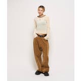 【WHO'S WHO gallery】ベロアリンガーL/S トップス | PAL GROUP OUTLET | 詳細画像4 