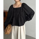 BLACK | 【CAPRICIEUX LE'MAGE】スクエアパフBL | PAL GROUP OUTLET