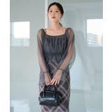 【Kastane】ペプラムチュール×レースアップワンピSET | PAL GROUP OUTLET | 詳細画像4 