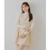 【Chico】ツイードサイドギャザーフレアミニOP | PAL GROUP OUTLET | 詳細画像6 