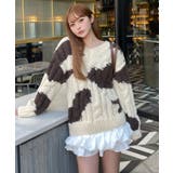 【RAY CASSIN】ケーブルルーズニット | PAL GROUP OUTLET | 詳細画像1 