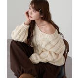 【RAY CASSIN】ケーブルルーズニット | PAL GROUP OUTLET | 詳細画像25 