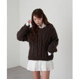 【RAY CASSIN】ケーブルルーズニット | PAL GROUP OUTLET | 詳細画像35 