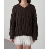 【RAY CASSIN】ケーブルルーズニット | PAL GROUP OUTLET | 詳細画像38 