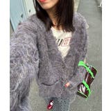 BRN | 【Ciaopanic】【neutral】シャギーニットカーディガン | PAL GROUP OUTLET