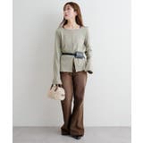 【Kastane】B ラメリブスリットトップス | PAL GROUP OUTLET | 詳細画像32 