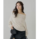 【Chico】ビジュー付アンゴラオフショルKT | PAL GROUP OUTLET | 詳細画像1 