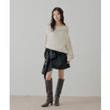 【Chico】ビジュー付アンゴラオフショルKT | PAL GROUP OUTLET | 詳細画像4 