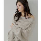 BEI | 【Chico】ビジュー付アンゴラオフショルKT | PAL GROUP OUTLET