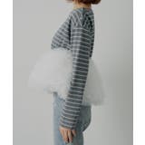 【Chico】ボリュームチュールドッキングボーダーペプラムトップ… | PAL GROUP OUTLET | 詳細画像10 