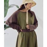 KHAKI | 【CIAOPANIC TYPY】バックリボンラグランスリーブラッシュガ… | PAL GROUP OUTLET