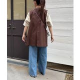 【CIAOPANIC TYPY】ノーカラーリネン混ジレ | PAL GROUP OUTLET | 詳細画像29 