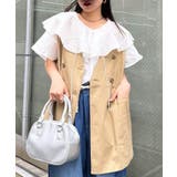 【CIAOPANIC TYPY】ノーカラーリネン混ジレ | PAL GROUP OUTLET | 詳細画像32 