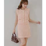 PNK | 【Chico】ツイードフリンジミニSKT | PAL GROUP OUTLET