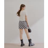 【Chico】チェックミニBOXSKT | PAL GROUP OUTLET | 詳細画像17 