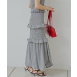 【Chico】ギンガムフリルデザインシャーリングSK | PAL GROUP OUTLET | 詳細画像7 