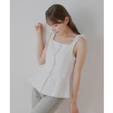 【Chico】フロントボタンツイードノースリベスト | PAL GROUP OUTLET | 詳細画像1 