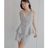 【Chico】フロントボタンツイードノースリベスト | PAL GROUP OUTLET | 詳細画像24 