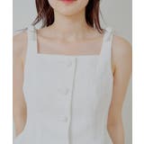 【Chico】フロントボタンツイードノースリベスト | PAL GROUP OUTLET | 詳細画像48 