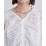 【mystic】シアーチェックシャーリングブラウス | PAL GROUP OUTLET | 詳細画像7 