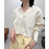 【mystic】Vワイドショートカーディガン | PAL GROUP OUTLET | 詳細画像1 