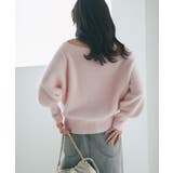 【La boutique BonBon】ヘアリーウールCA混オフショルKN | PAL GROUP OUTLET | 詳細画像12 
