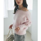 【La boutique BonBon】ヘアリーウールCA混オフショルKN | PAL GROUP OUTLET | 詳細画像18 