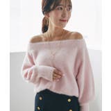 【La boutique BonBon】ヘアリーウールCA混オフショルKN | PAL GROUP OUTLET | 詳細画像23 