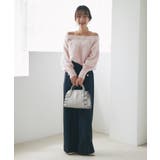 【La boutique BonBon】ヘアリーウールCA混オフショルKN | PAL GROUP OUTLET | 詳細画像24 