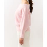 【La boutique BonBon】ヘアリーウールCA混オフショルKN | PAL GROUP OUTLET | 詳細画像27 