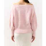 【La boutique BonBon】ヘアリーウールCA混オフショルKN | PAL GROUP OUTLET | 詳細画像28 