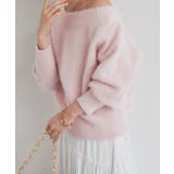 【La boutique BonBon】ヘアリーウールCA混オフショルKN | PAL GROUP OUTLET | 詳細画像3 