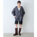 【Kastane】CHECK ZIP HOODIE SHIRT | PAL GROUP OUTLET | 詳細画像26 