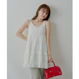 【Chico】肩リボンコットンレースフリルキャミOP | PAL GROUP OUTLET | 詳細画像10