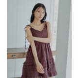 【Chico】肩リボンコットンレースフリルキャミOP | PAL GROUP OUTLET | 詳細画像24