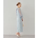 【Chico】配色シースルータイトロングドレス | PAL GROUP OUTLET | 詳細画像23 