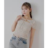 【Chico】ギンガムフロントリボンボレロデザインT | PAL GROUP OUTLET | 詳細画像14