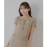 【Chico】ギンガムフロントリボンボレロデザインT | PAL GROUP OUTLET | 詳細画像26
