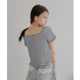 【Chico】ギンガムフロントリボンボレロデザインT | PAL GROUP OUTLET | 詳細画像2