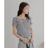 【Chico】ギンガムフロントリボンボレロデザインT | PAL GROUP OUTLET | 詳細画像6