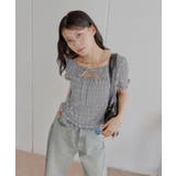 【Chico】ギンガムフロントリボンボレロデザインT | PAL GROUP OUTLET | 詳細画像7
