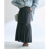 【RIVE DROITE】シアー切替ギャザーマーメイドSK | PAL GROUP OUTLET | 詳細画像1 