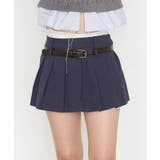 NVY | 【RAY CASSIN】レイヤードベルト付プリーツミニ | PAL GROUP OUTLET