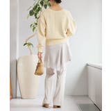 【RIVE DROITE】ギャザースリーブオーバーニット | PAL GROUP OUTLET | 詳細画像4 