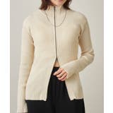 【mline】ダブルZIPリブカーディガン | PAL GROUP OUTLET | 詳細画像1 
