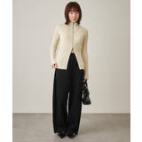 【mline】ダブルZIPリブカーディガン | PAL GROUP OUTLET | 詳細画像5 