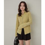 【mline】ダブルZIPリブカーディガン | PAL GROUP OUTLET | 詳細画像14 