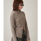 【mline】ダブルZIPリブカーディガン | PAL GROUP OUTLET | 詳細画像21 