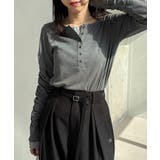 【CAPRICIEUX LE'MAGE】インナーSET袖ギャザーヘンリーＴ | PAL GROUP OUTLET | 詳細画像13 