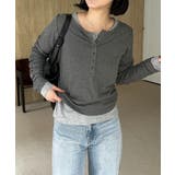 【CAPRICIEUX LE'MAGE】インナーSET袖ギャザーヘンリーＴ | PAL GROUP OUTLET | 詳細画像17 